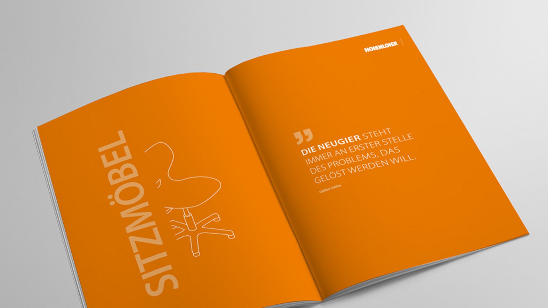 Bild: Sitzmöbel Broschüre