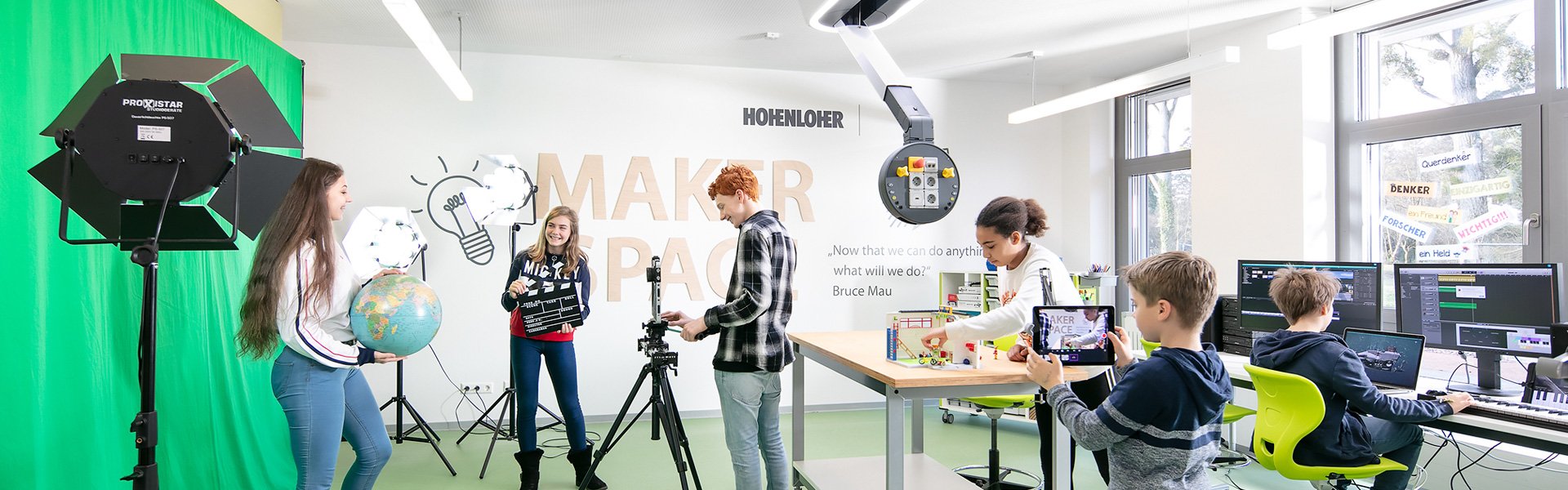 Schüler im Makerspace