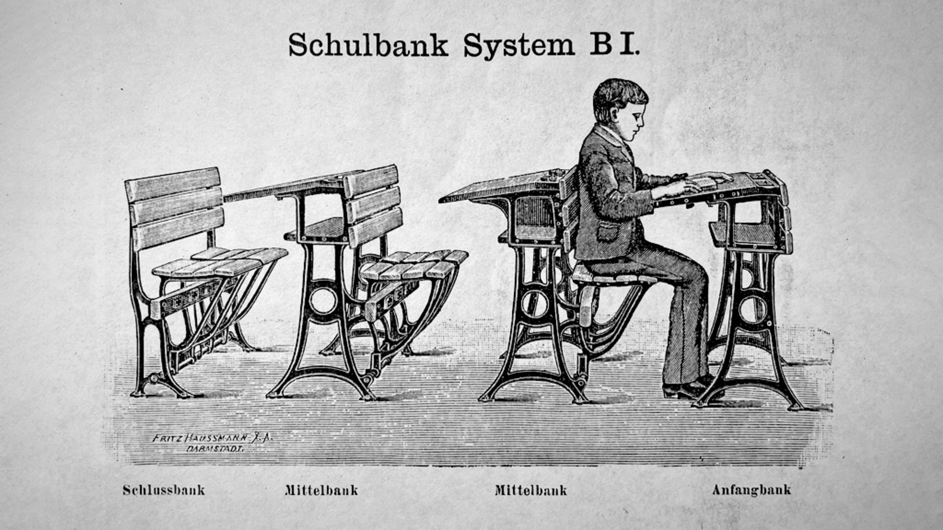 Bild: Erstes Schulbank System