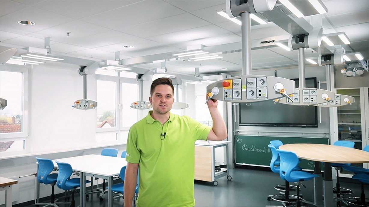 Video: Deckensystem Medienlift