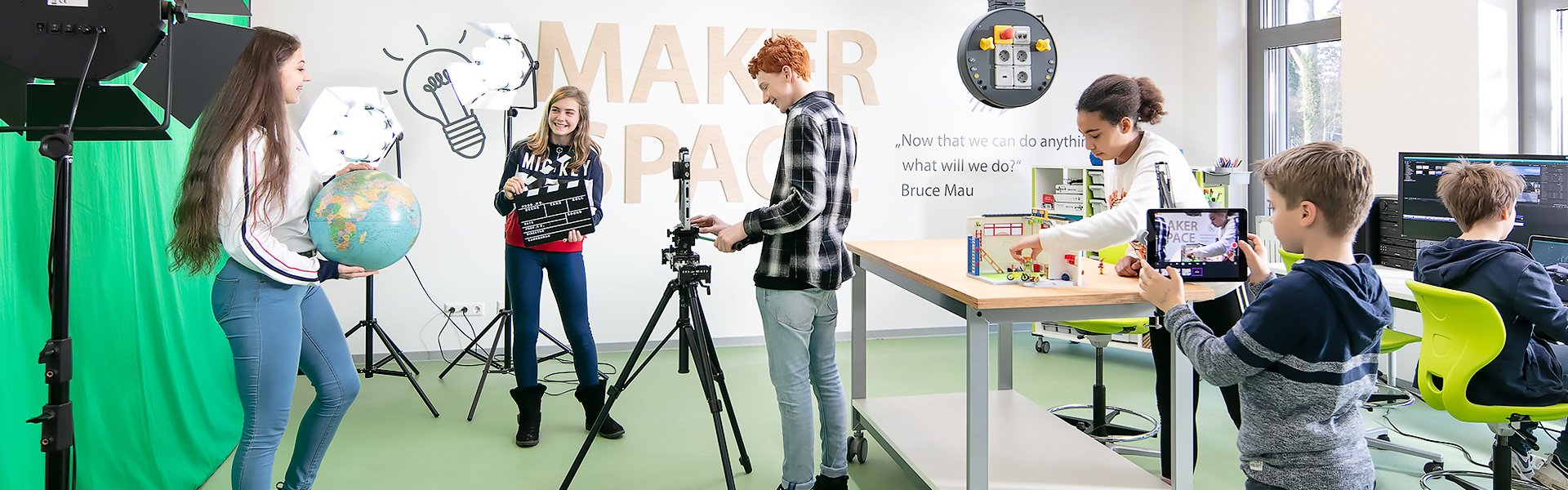 Bild: Schüler im Makerspace