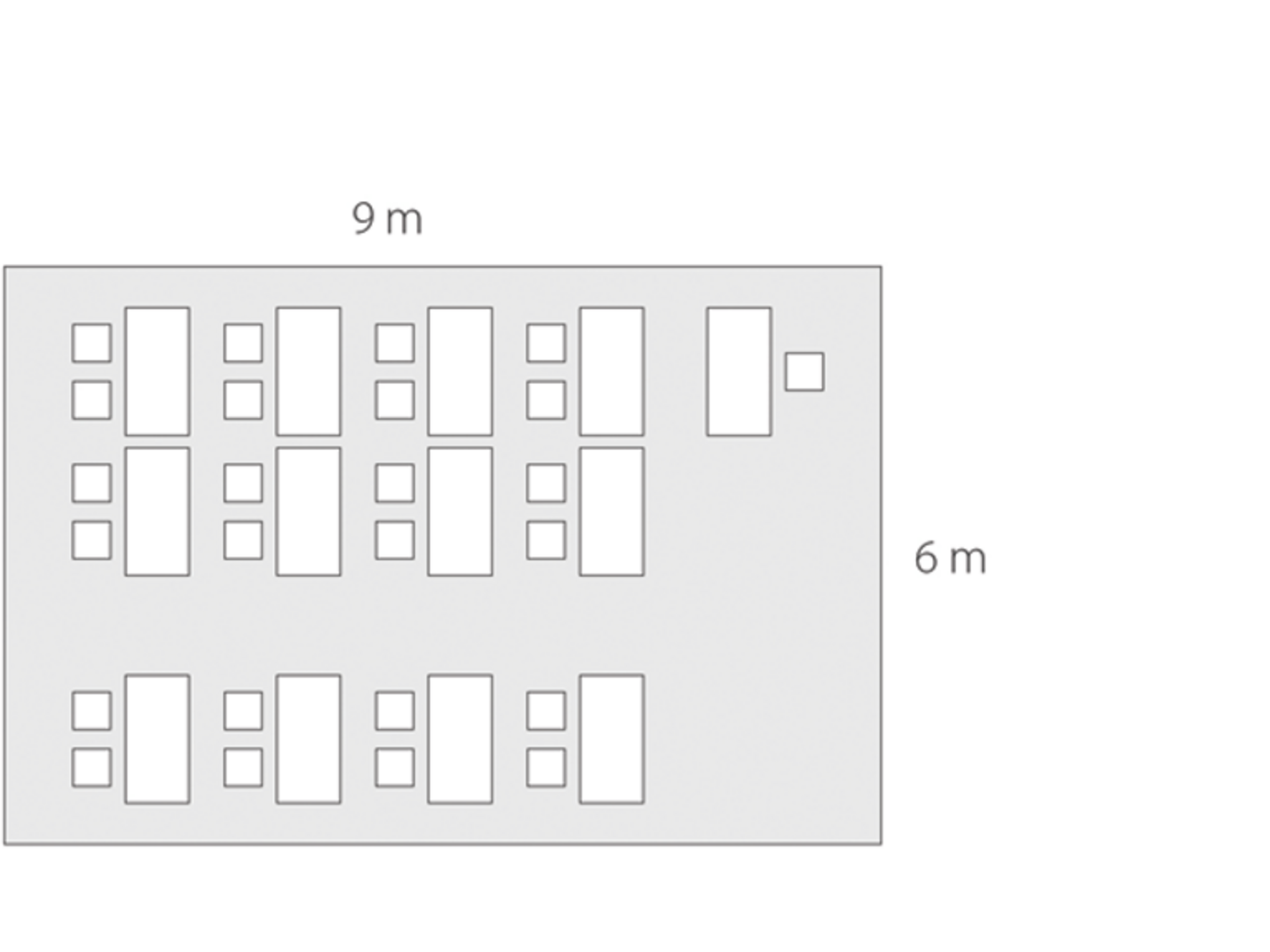 Bild: Raum mit 54 qm für 24 Personen