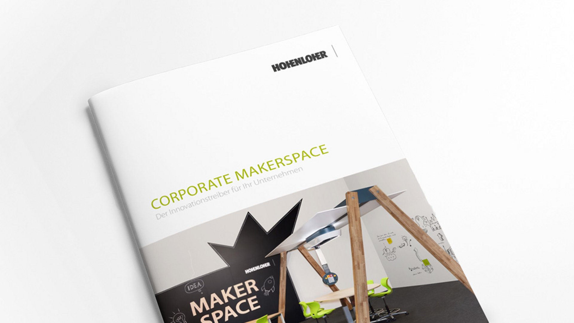 Bild: Corporate Makerspace Raumkonzept Broschüre