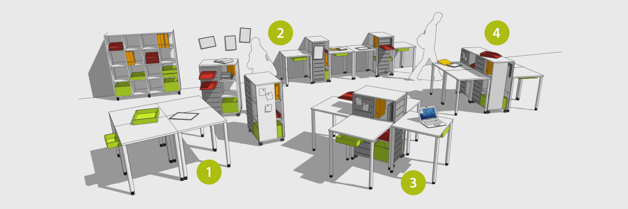Various classroom arrangements